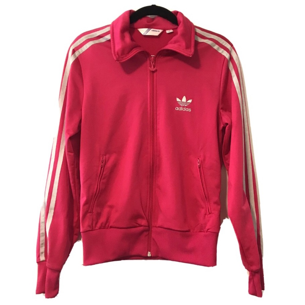 Adidas Track Zip Jacket Pink Silver Firebird 38